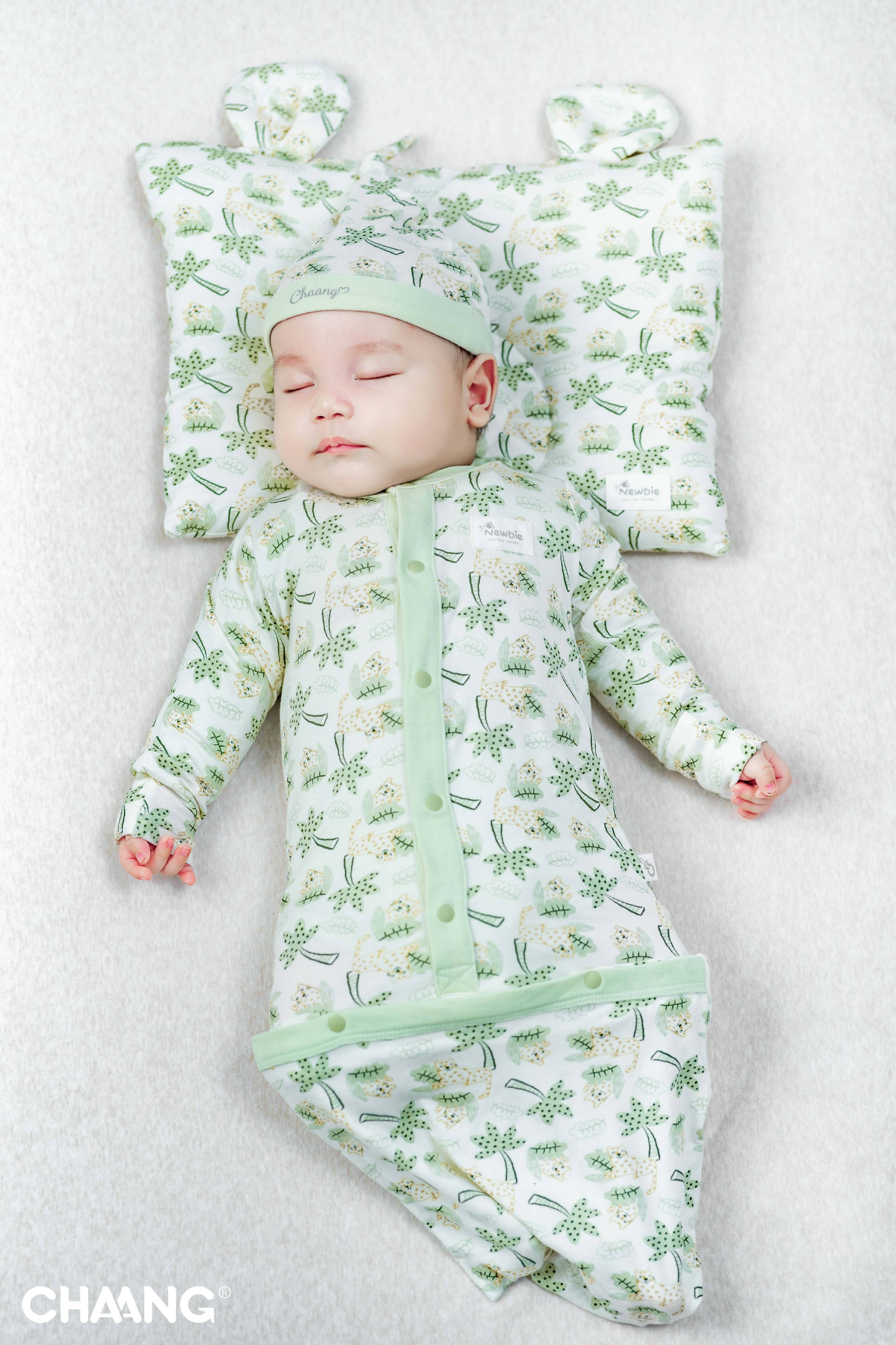 [CHAANG]Set túi ngủ kèm mũ Tigger cho bé sơ sinh Chaang