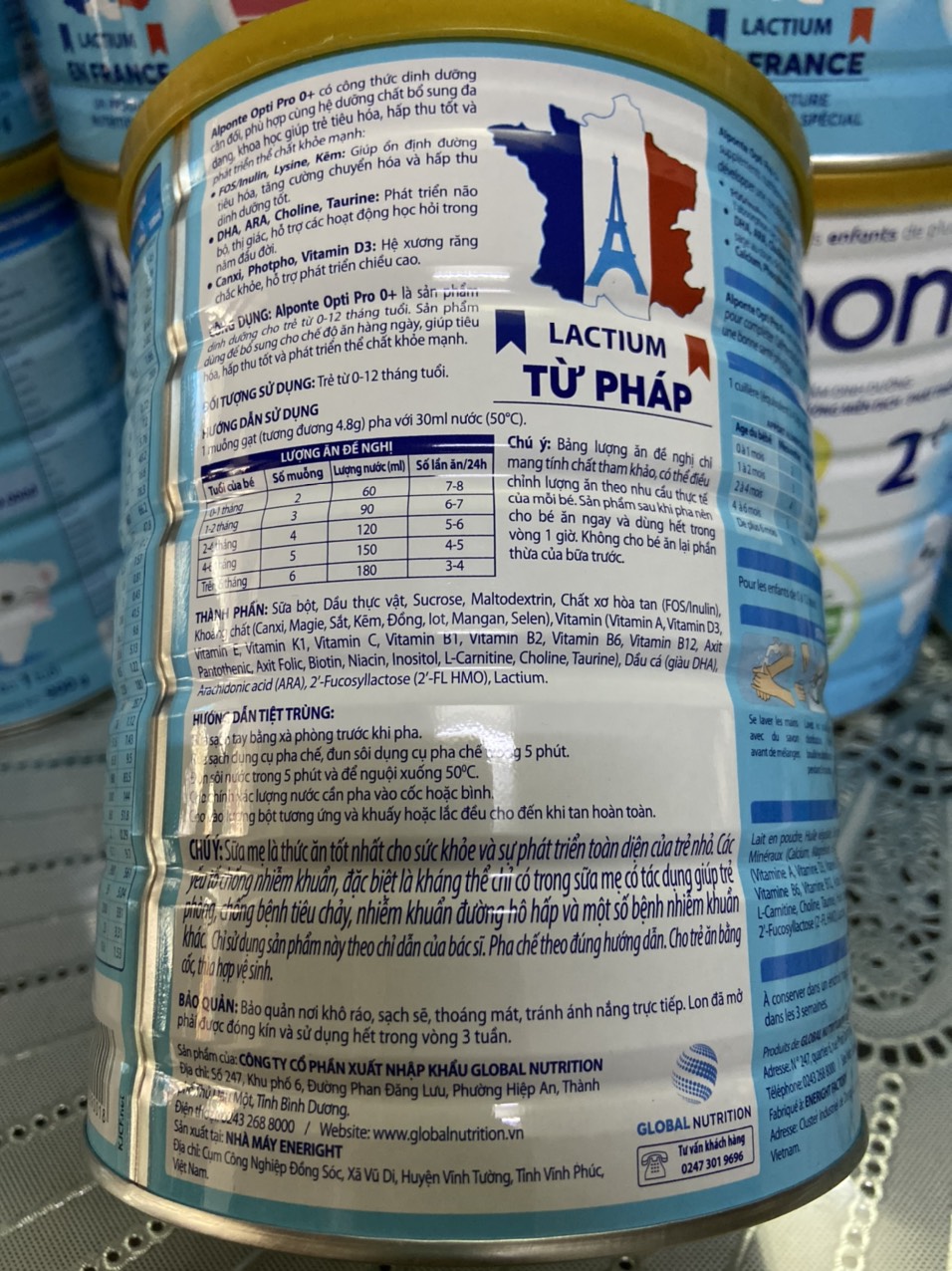 (Date mới) Sữa Alponte Optipro 0+ 800g /1+ 800g