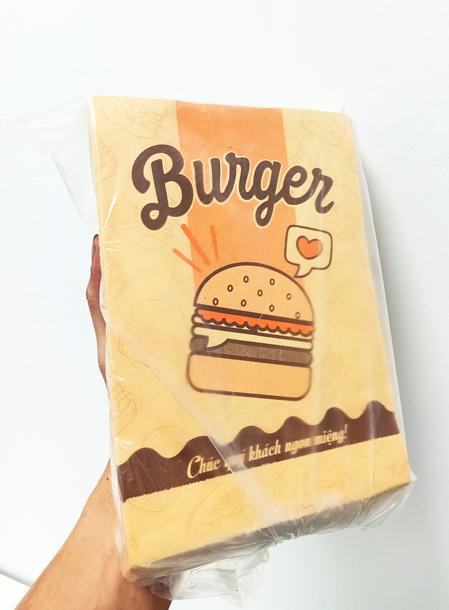 Túi và bao Hamburger đẹp 2022 HPD01 (1000 túi)