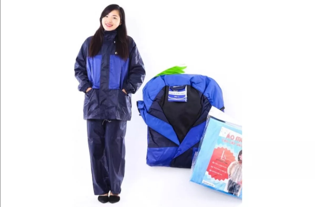 Áo mưa bộ, áo mưa người lớn 2 công dụng, 2 lớp Thành Long. Cao cấp vừa che mưa và giữ ấm