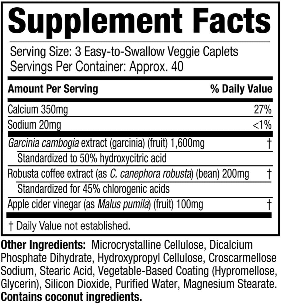 Giảm cân Purely Inspired Garcinia Cambogia+ 120 Caplets - [MỸ]