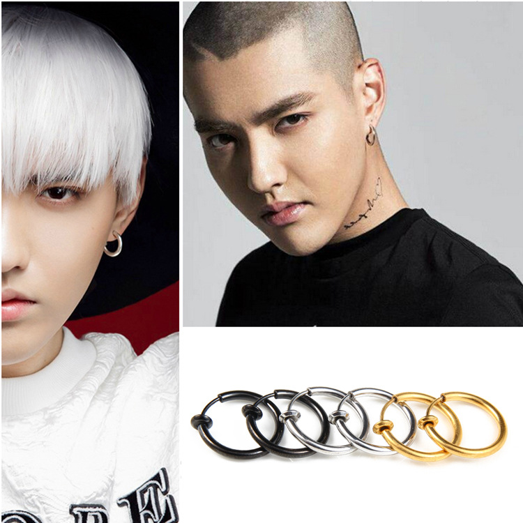 Khuyên Tai Nam Không Cần Bấm Lỗ, Khuyên Giả Kẹp G-Dragon 2 Cực Chất