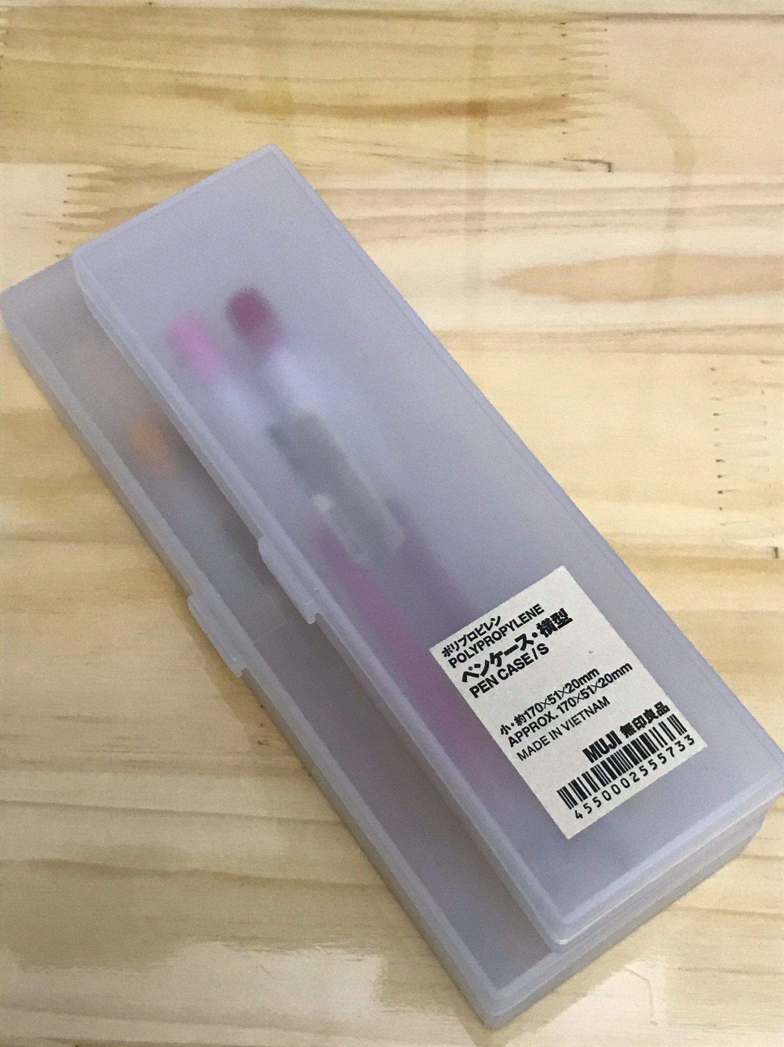 HỘP BÚT NHỰA MUJI 2 SIZE