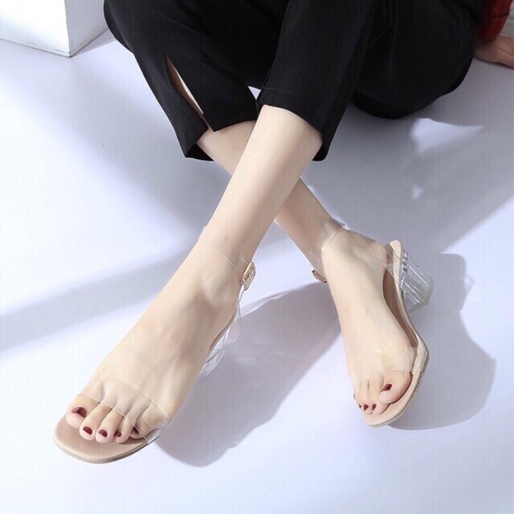 Giày cao gót 5 phân quai trong quấn