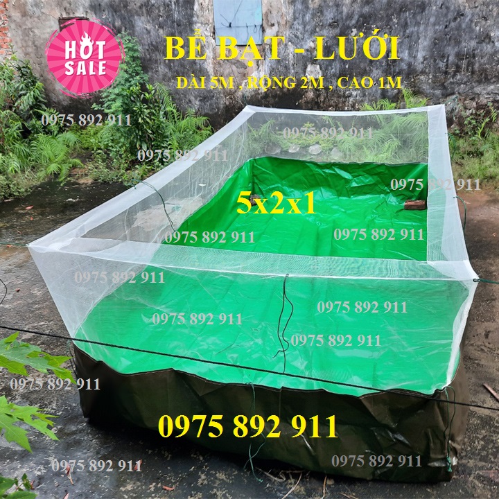 BỂ BẠT NUÔI ỐC ẾCH CÁ CHỐNG NHẢY CHỐNG BÒ