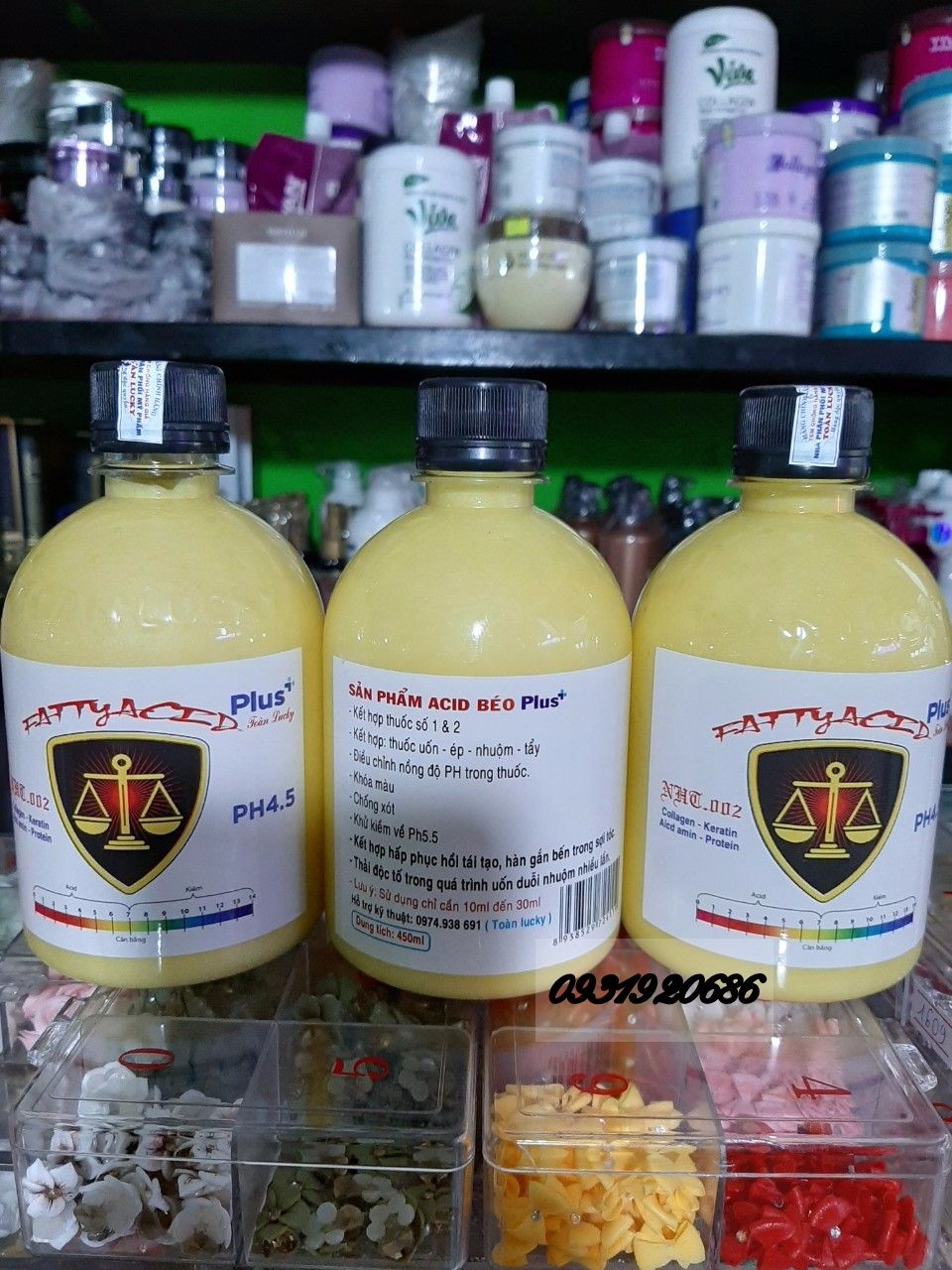 [HCM]AXIT BÉO PLUS SẢN PHẨM HỖ TRỢ CHO HÓA CHẤT CHO TÓC CHAI 450ml