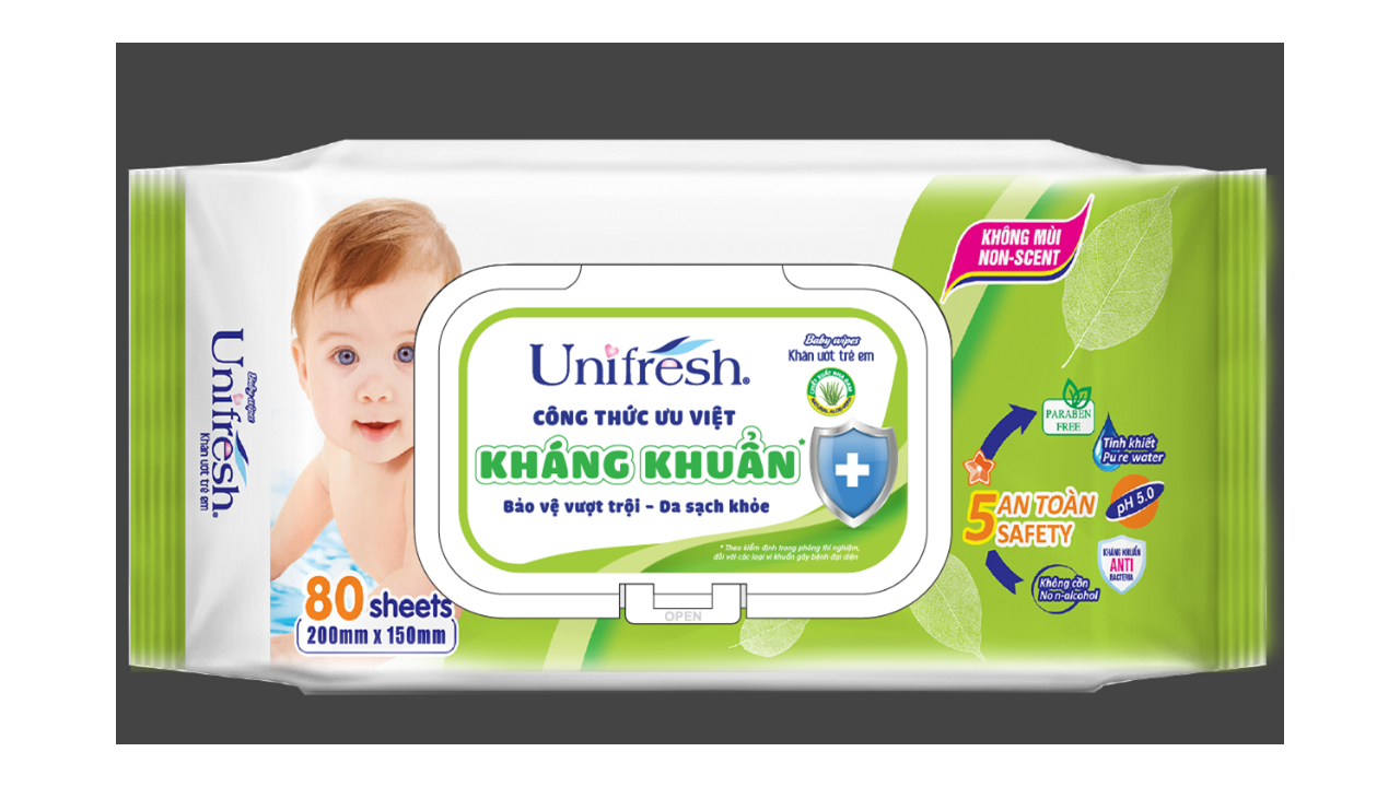 Khăn ướt Unifresh Aloevera (80 MIẾNG)