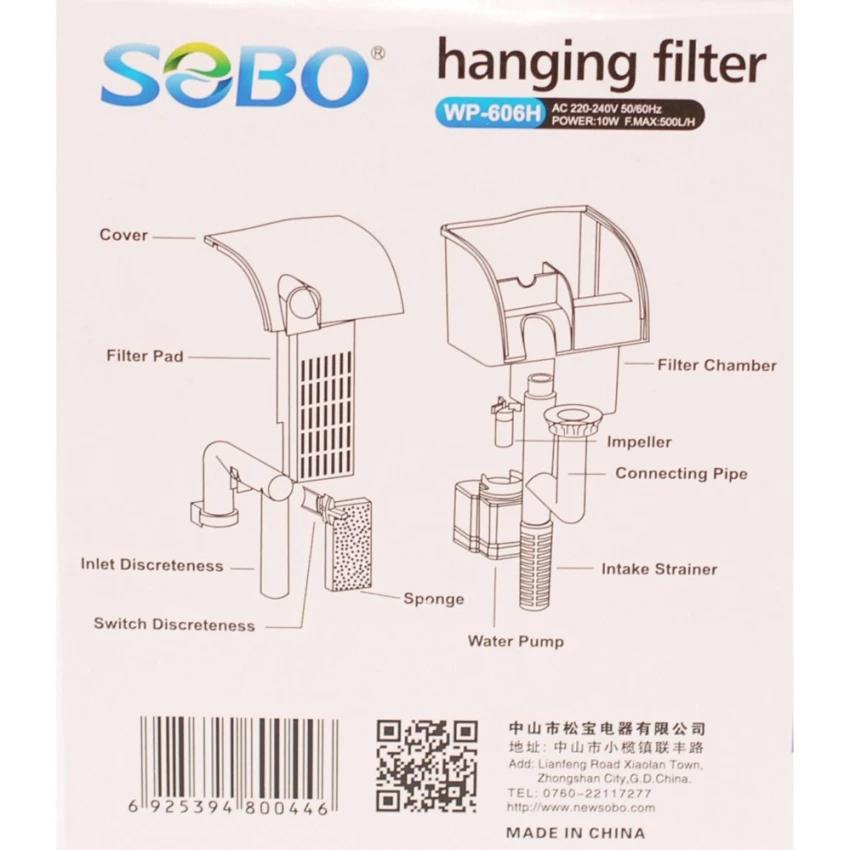 Máy lọc thác Sobo 606H hồ cá thủy sinh
