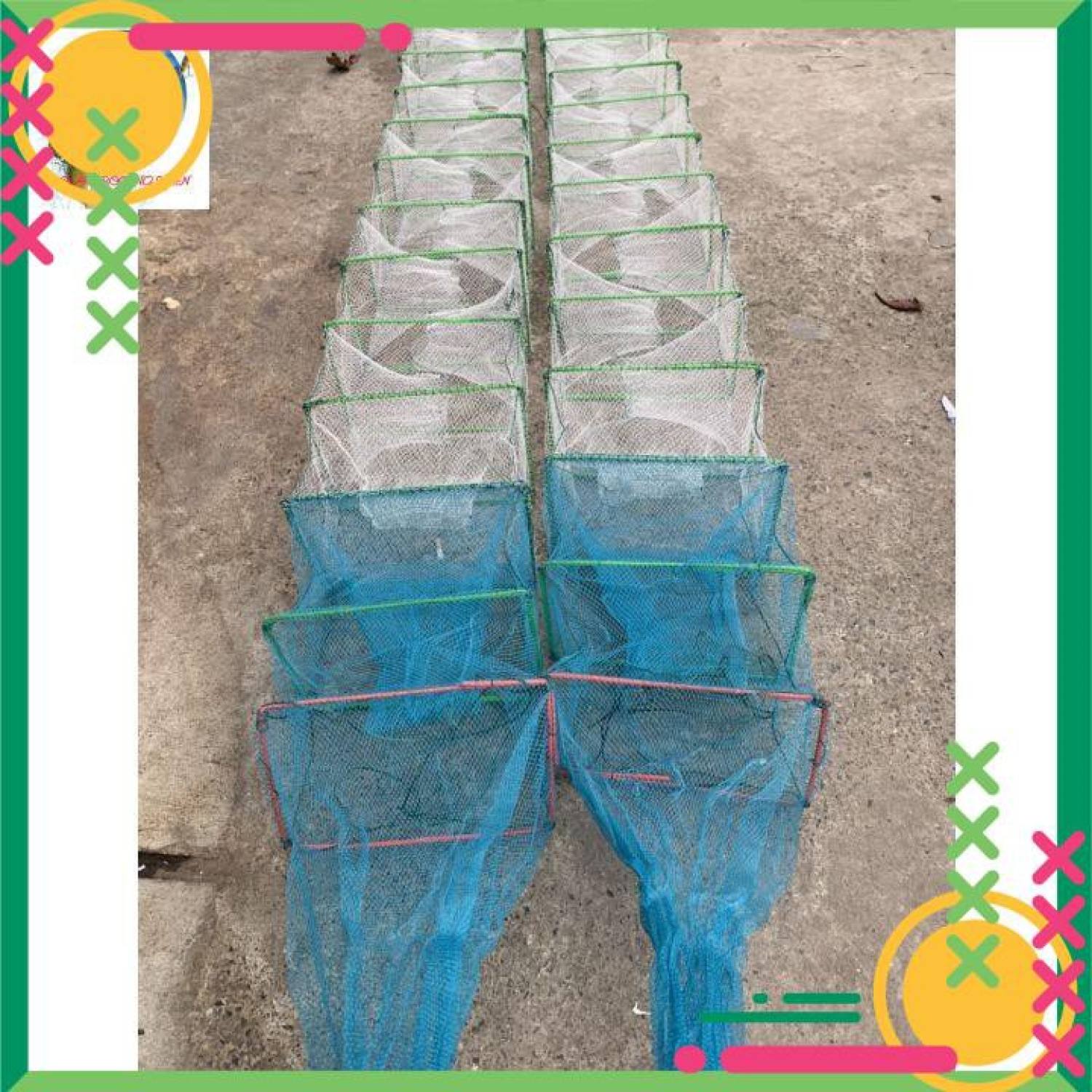 ⭐ Lồng Bát Quái 29 Khung Dài 8m Siêu Bền Lưới Thái Lan