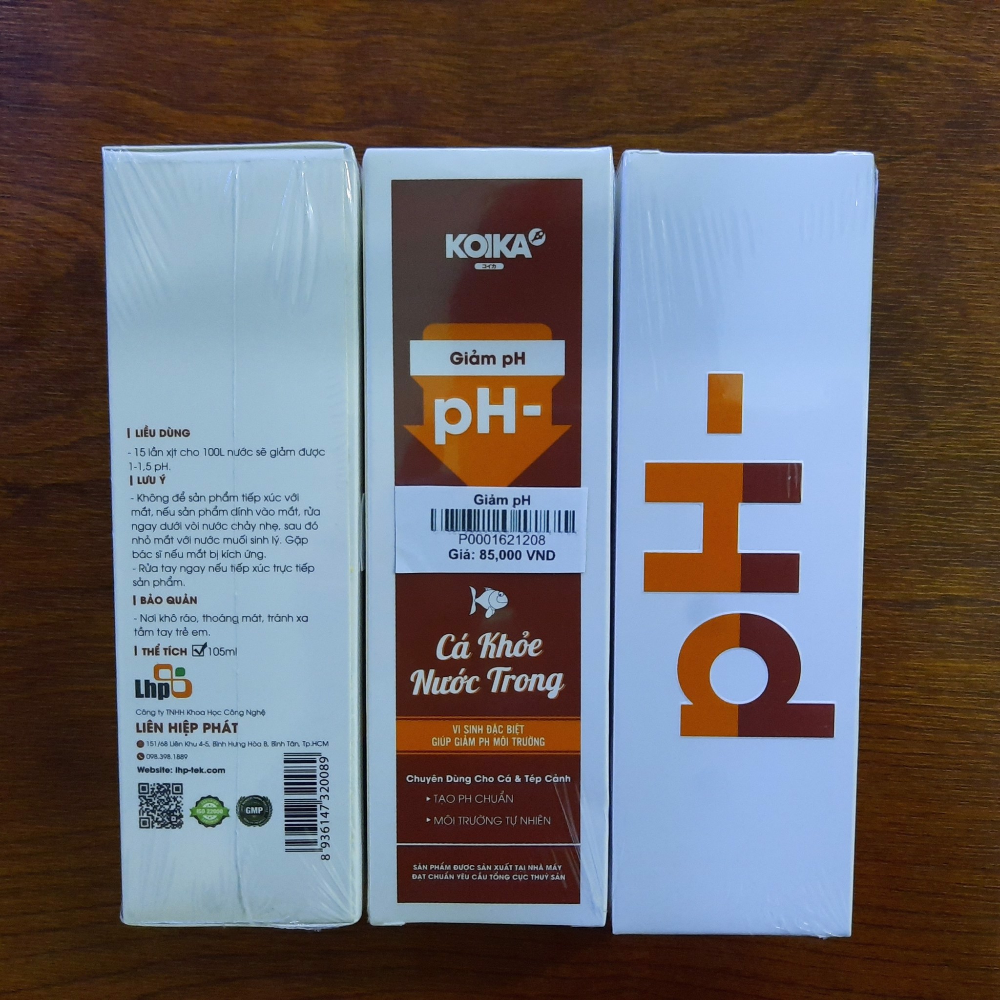 [HCM]Vi sinh giảm pH Koika 105ml pH- cho hồ cá