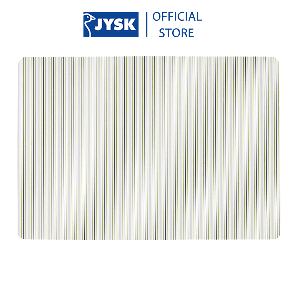 Tấm lót đĩa | jysk flora | pvc | sọc xanh | r30xd43cm