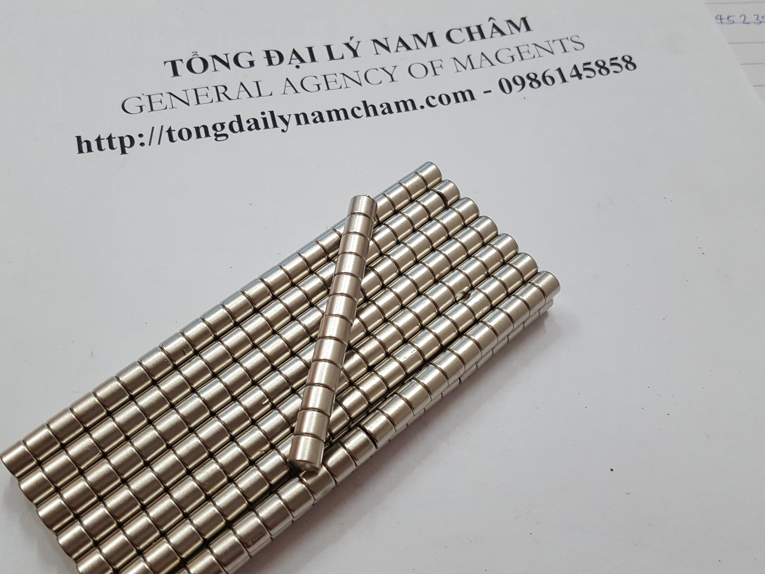20 viên nam châm trắng 5x5mm