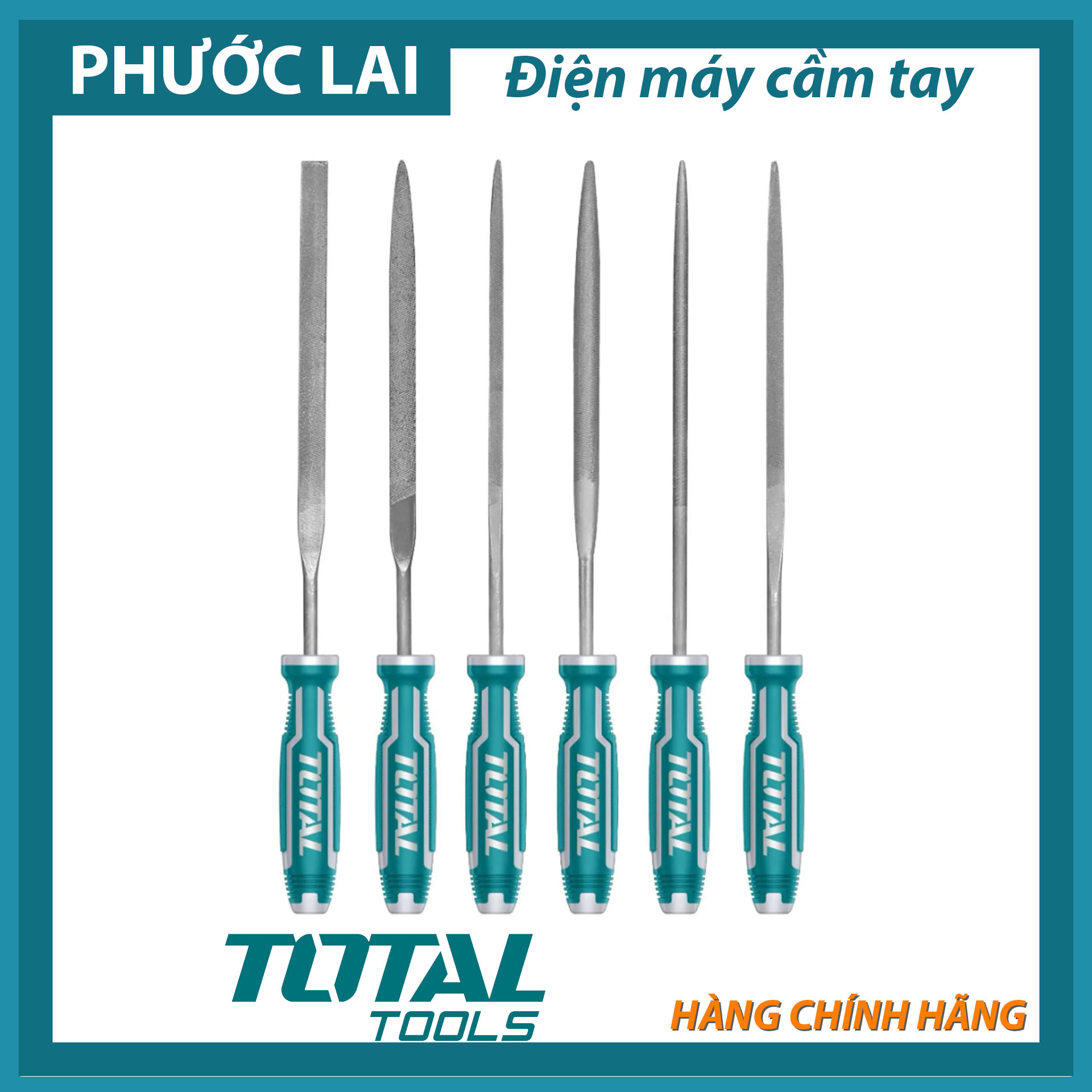 Bộ giũa sắt 6 chi tiết Total THT91462