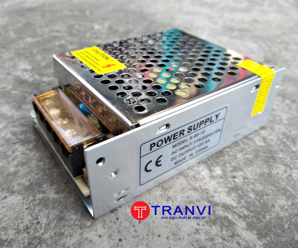 Nguồn Led Tổ Ong 12V-5A S6012