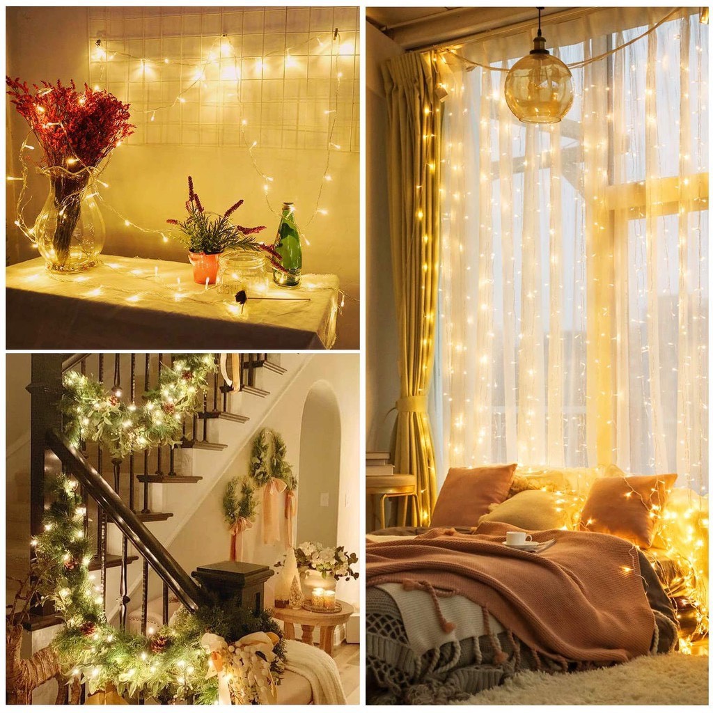 Dây Đèn Trang Trí Noel Và Tết (1M-2M/ 1 Dây)- Dùng pin