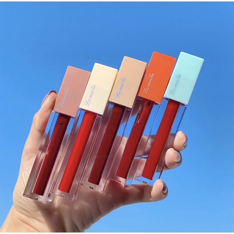 Son Kem Tint Lì Dưỡng Ẩm Lâu Trôi Lameila Siliky Lip Glaze | Son kem lì LAMEILA Velvet Lip Glaze nội địa Trung son lâu trôi son có dưỡng son môi đẹp (HOT LẮM)