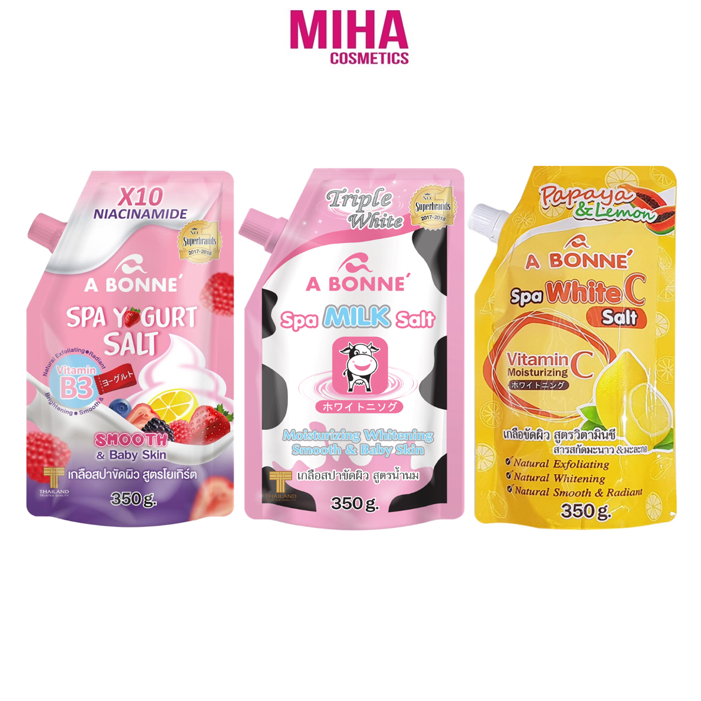 Muối Tắm Tẩy Tế Bào Chết ABONNE 350g Thái Lan