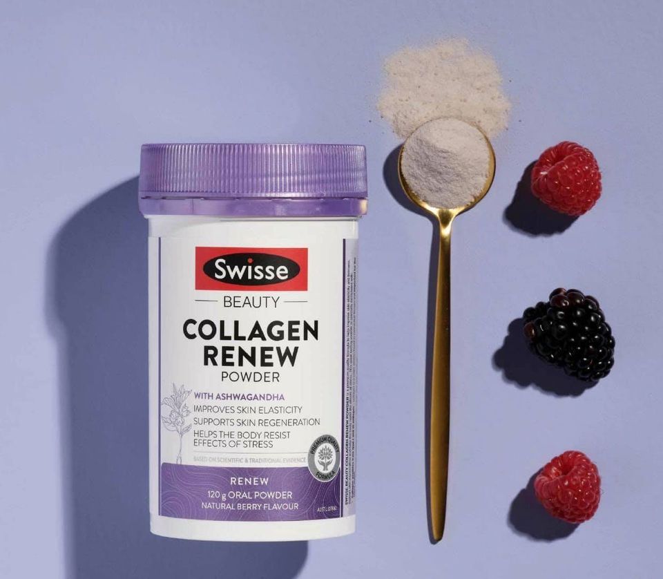 Bột collagen swisse Renew Powder 120gr trắng da giảm nám