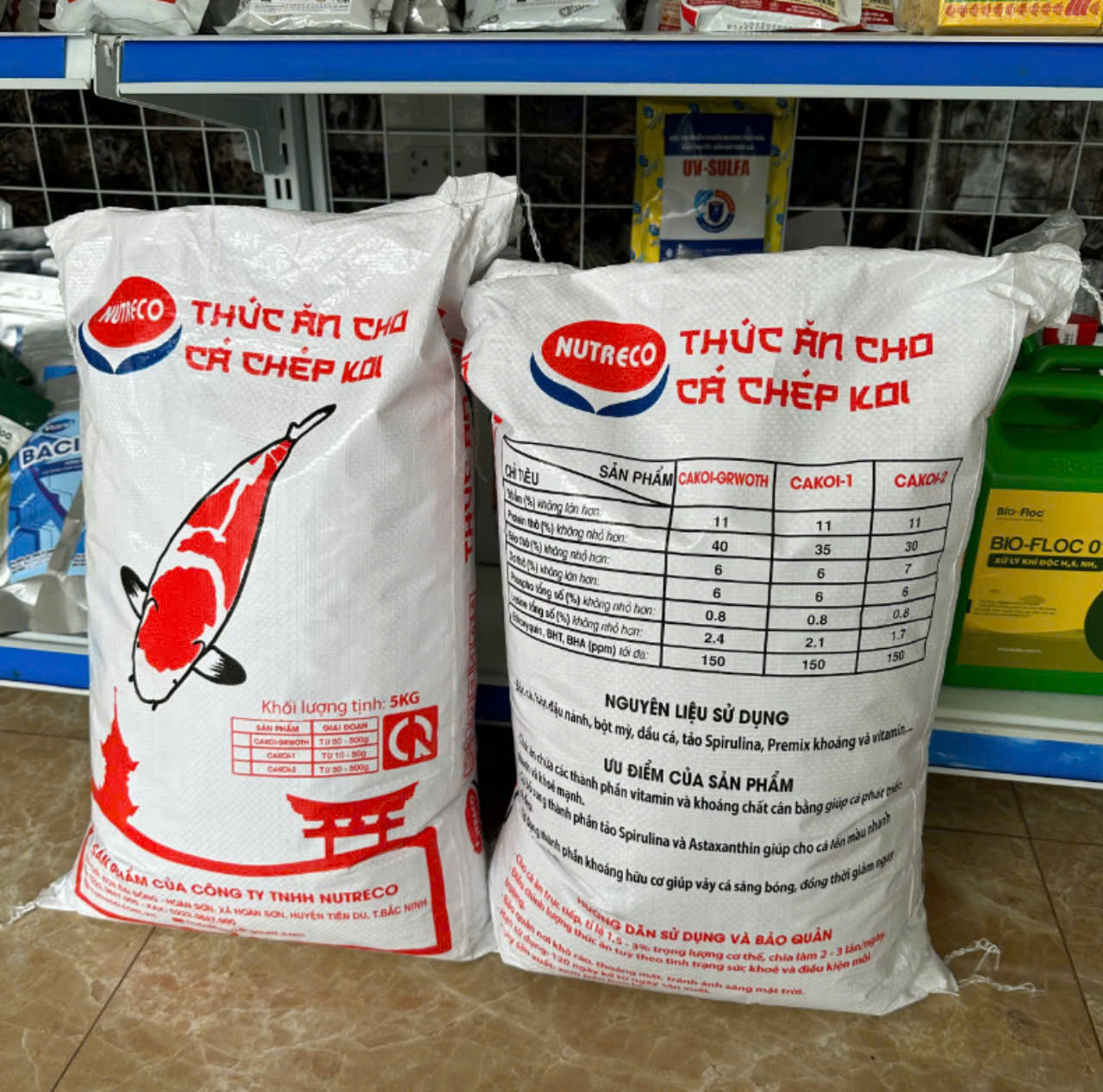 Thức ăn cá koi pro 42% đạm cám cá koi king feed 5kg king feed - cám nutreco