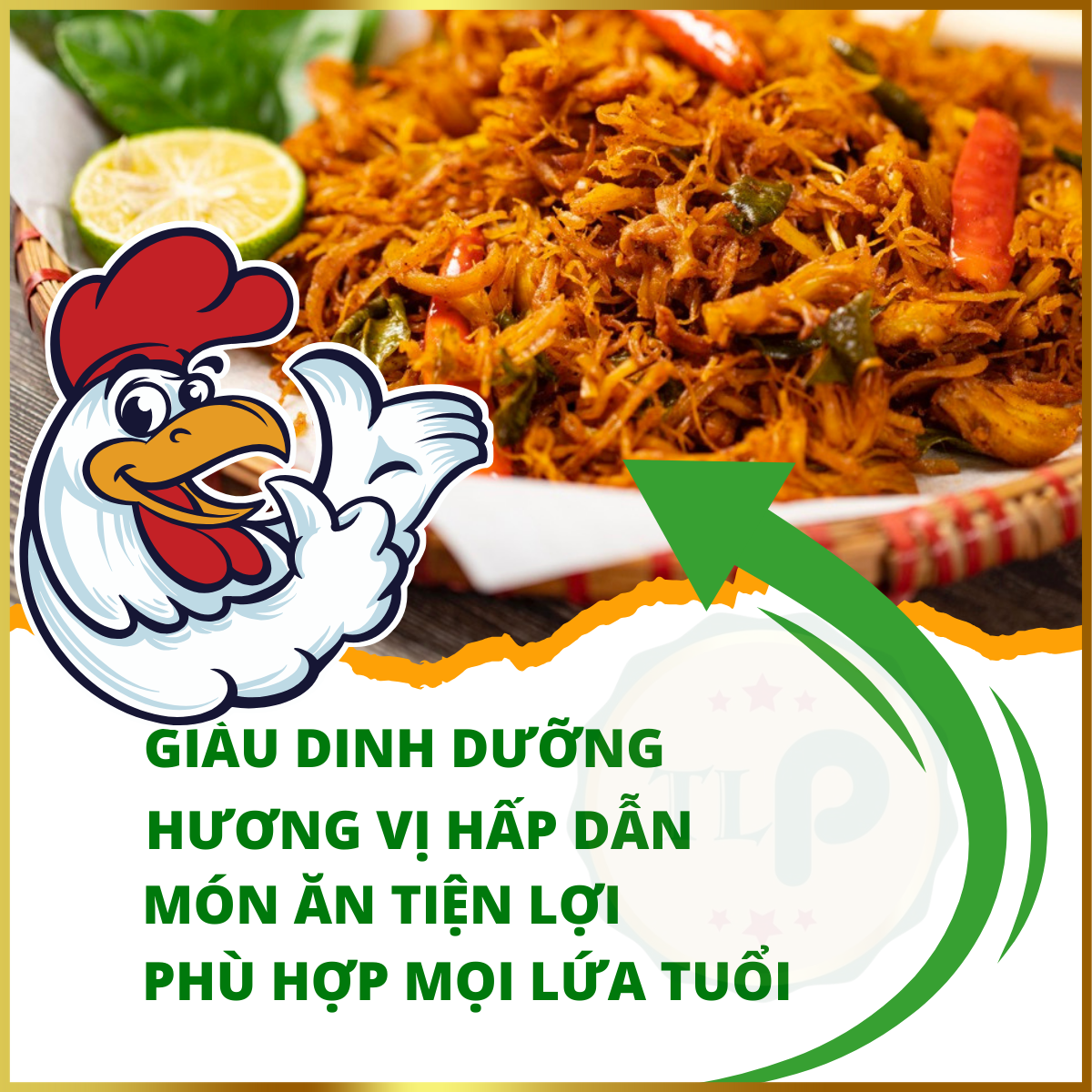 KHÔ GÀ LÁ CHANH TÂN LỘC PHÁT BỊCH 250G