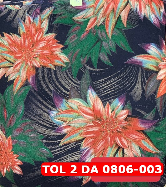 VẢI TOLE 2 DA - LANH 2 DA - TOL 2 DA HỌA TIẾT HOA-LÁ 1704241441 ( Khổ vải : 1m5)