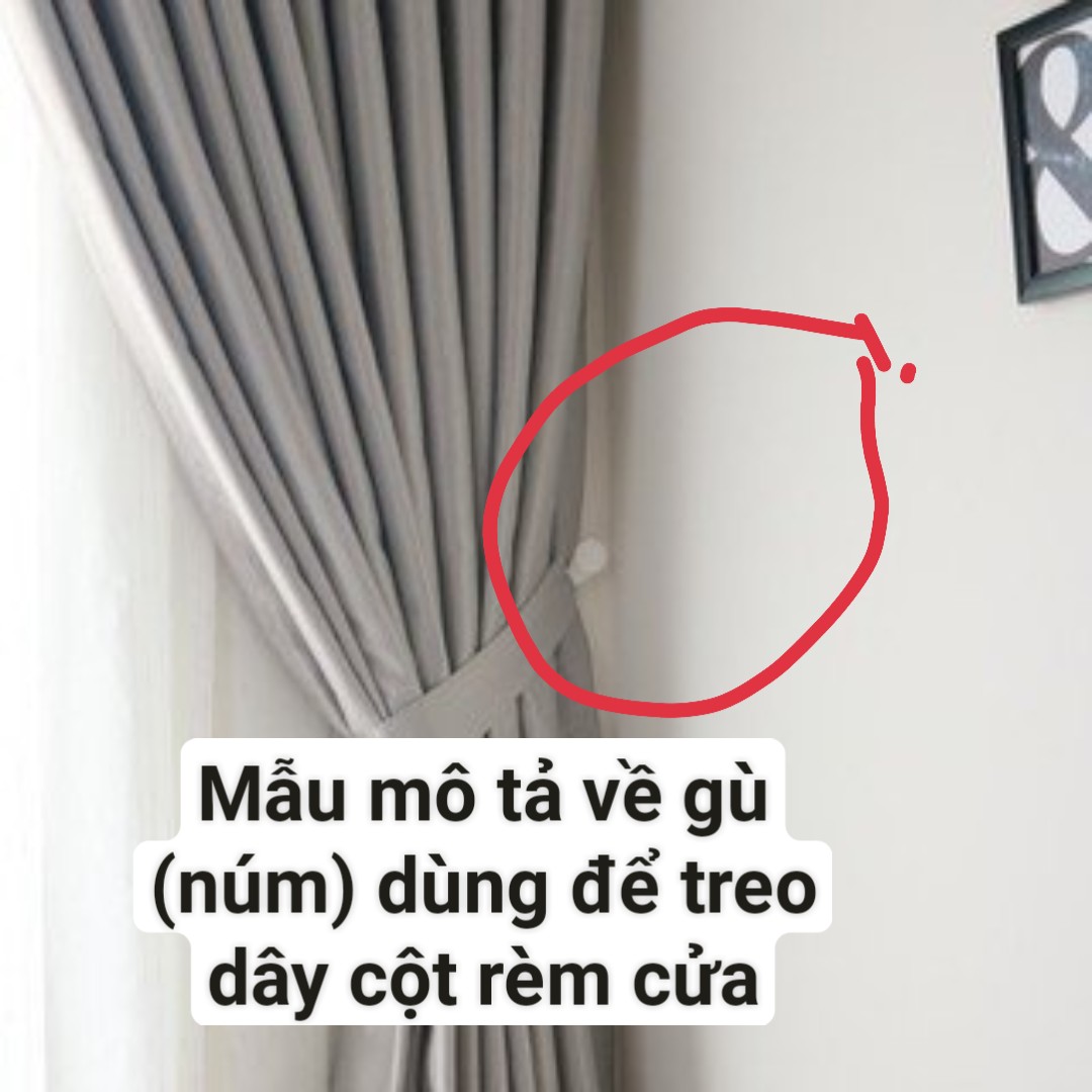 Gù (Núm) Treo Dây Cột Rèm Cửa Các Loại