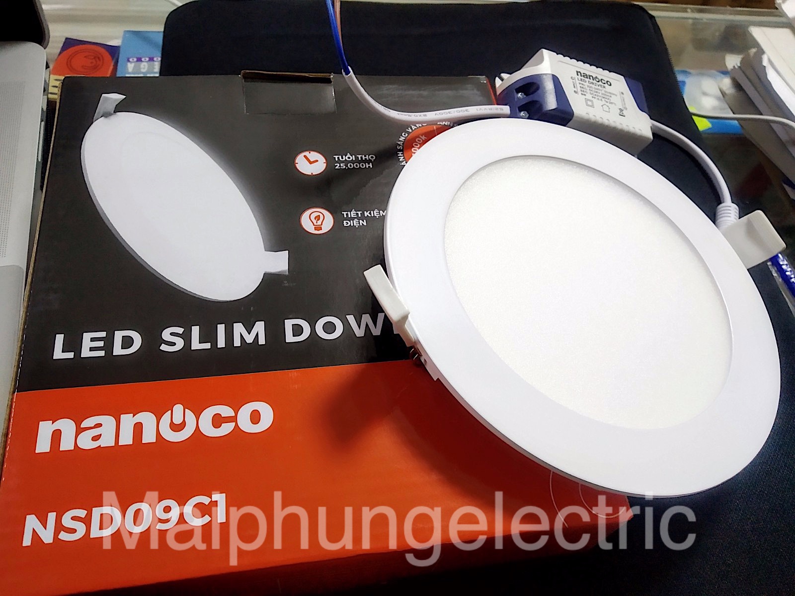 Đèn LED downlight âm trần siêu mỏng Nanoco 3 chế độ sáng 6W (NSD06C1)- 9W (NSD09C1)  Panasonic