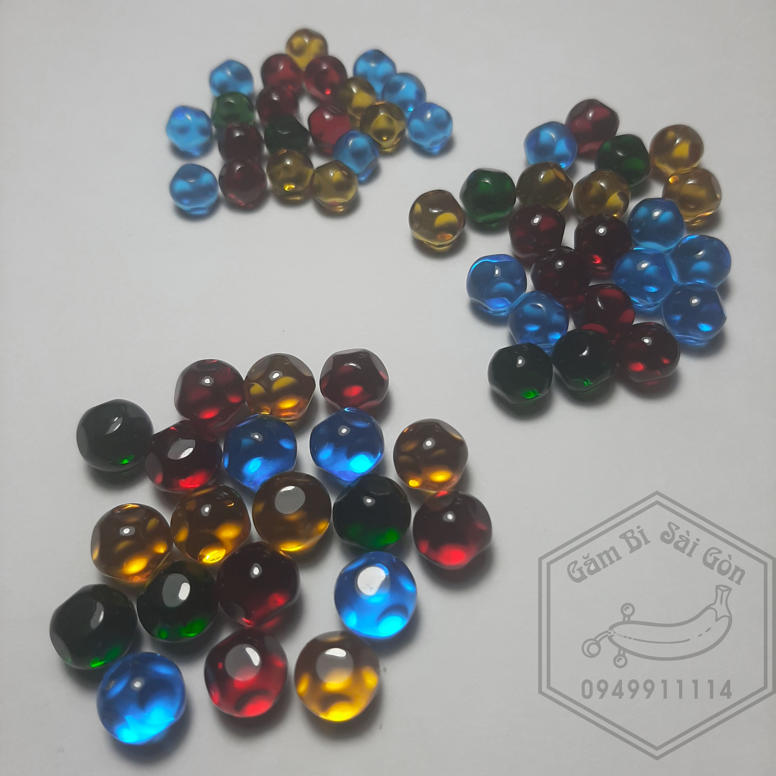 1 Viên Bi hạt Lựu size 8-9-10mm