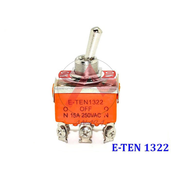 Công tắc gạt đôi e-ten 1322 15a/250v 3 chế độ on-off-on 6p