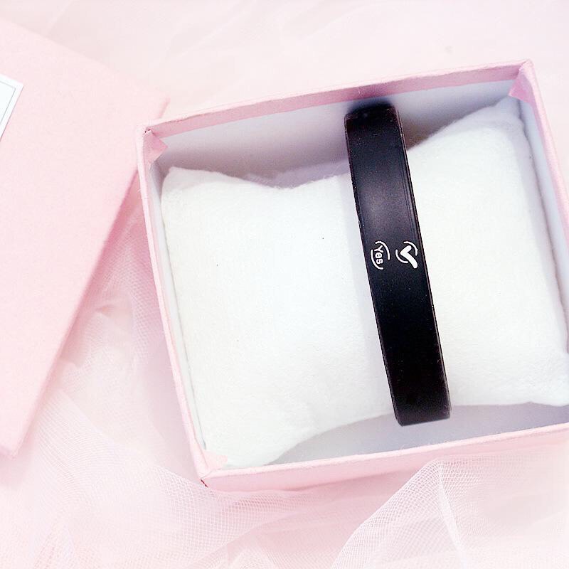 Vòng tay silicon Ulzzang Yes No V902