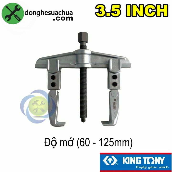 Cảo 2 chấu ngang độ mở 60-125mm kingtony 7962b-35