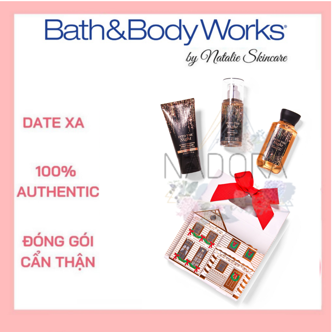 [Mini Gift Box Set] Set 3 Món Bath And Body Works - Into The Night