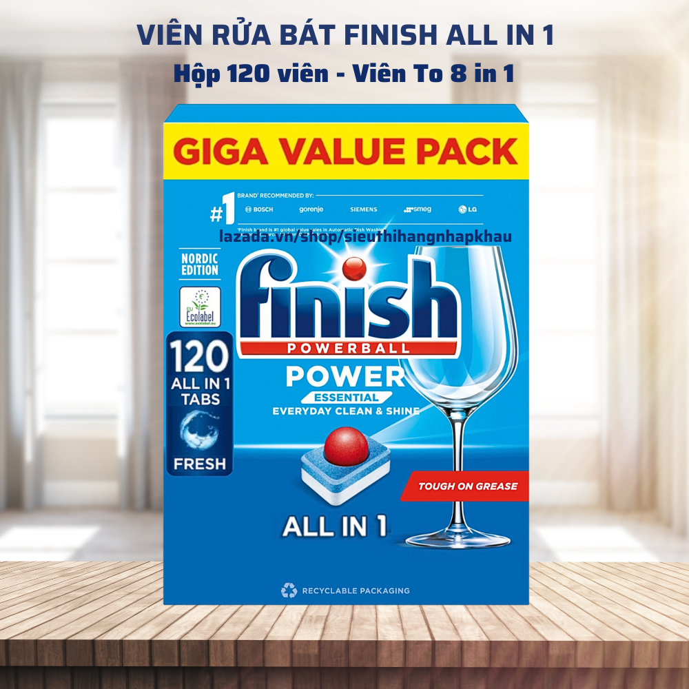 Viên rửa bát Finish All in 1, Finish Power Essential, Finish Quantum, Quantum ULTIMATE [nhiều chức năng, rẻ vô địch]