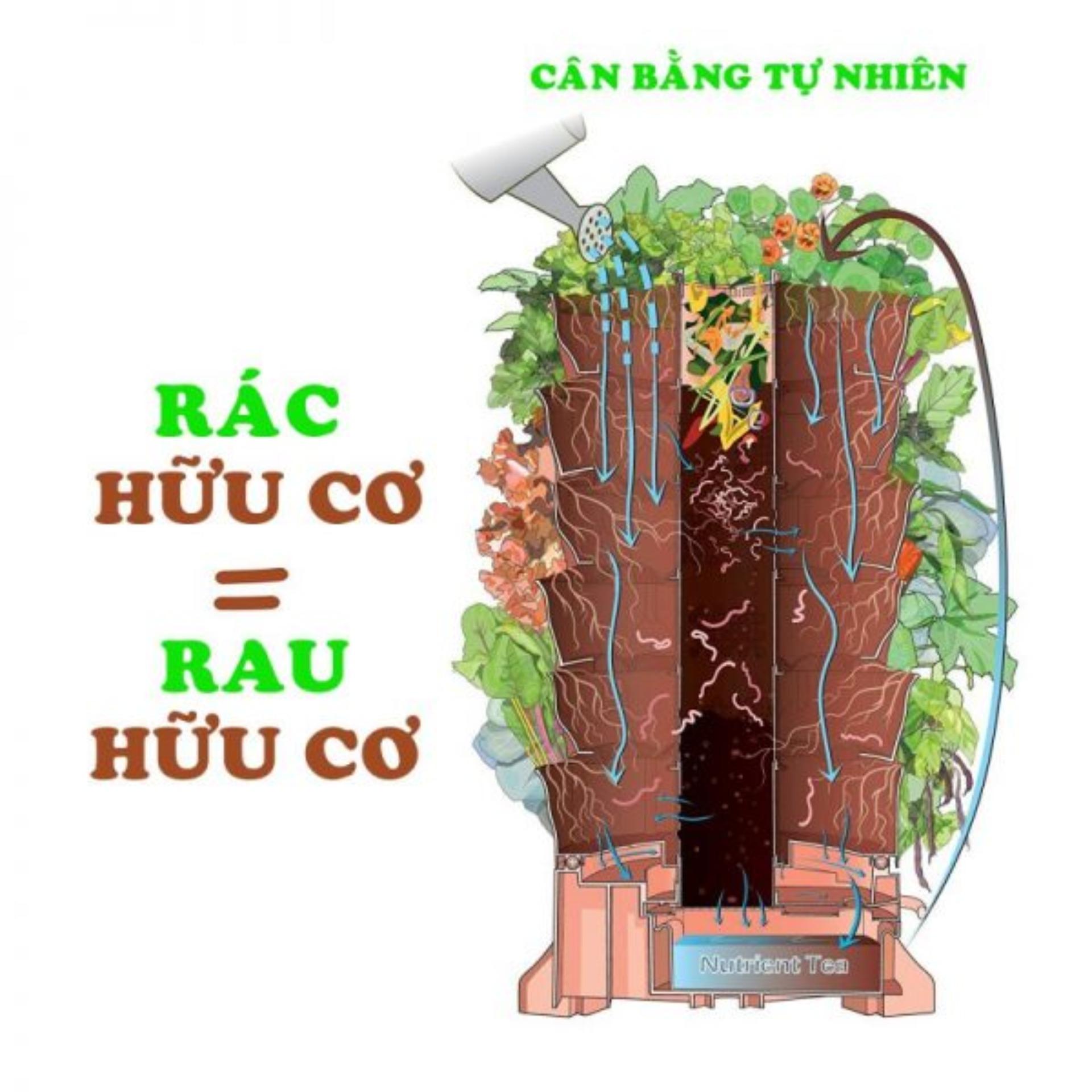 Tháp Trồng Rau Sạch Tại Nhà