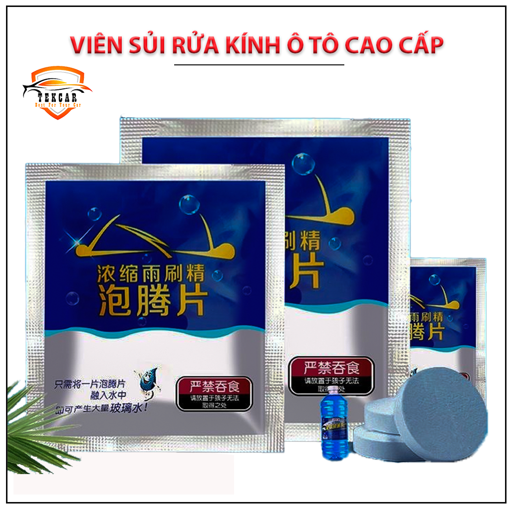 Combo 10 effervescent tablets glass washing cars dedicated, effervescent tablets compression 1 tablets headlight with 4 liter water care glasses driving Oto car