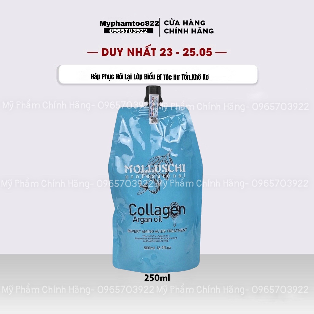 Hấp Phục Hồi Collagen MOLLUSCHI 500ml Chính Hãng