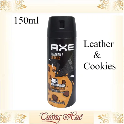 Xịt khử mùi Nam Axe Leather & Cookies Deodorant & Body Spray - 150ml