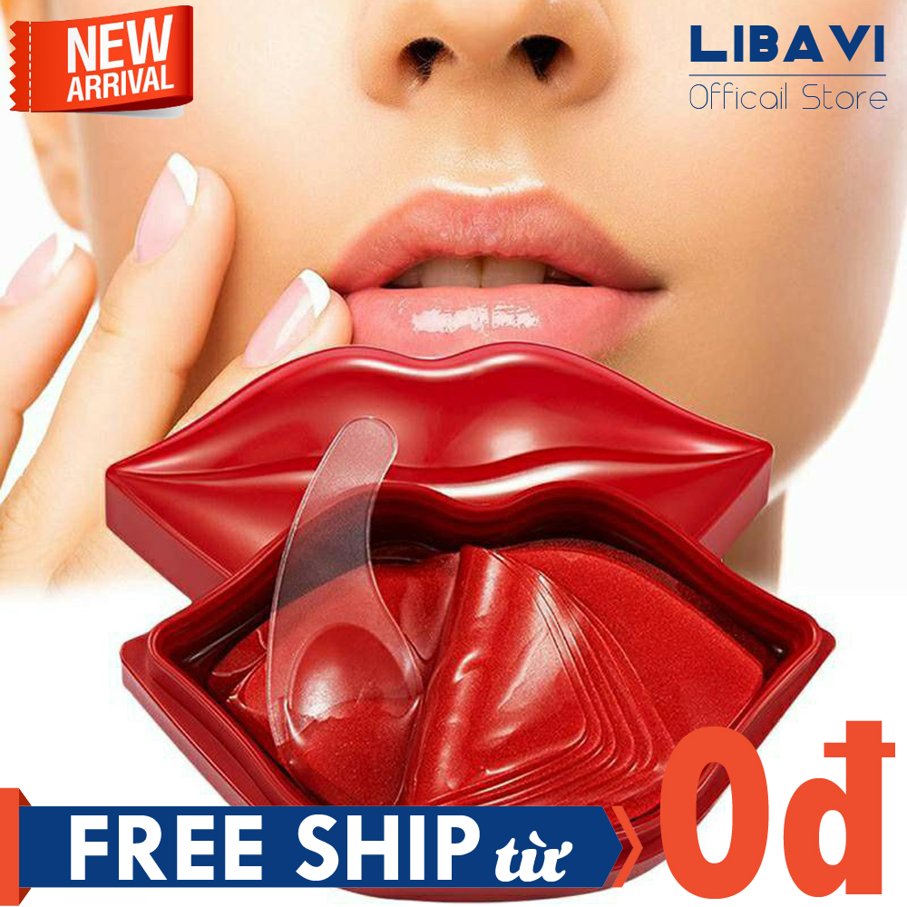 Hộp 20 miếng Mặt nạ dưỡng môi Bioaqua collagen giúp giảm thâm dưỡng ẩm căng mịn chống lão hóa DSMNM37 - Hộp mặt nạ dưỡng môi giảm thâm