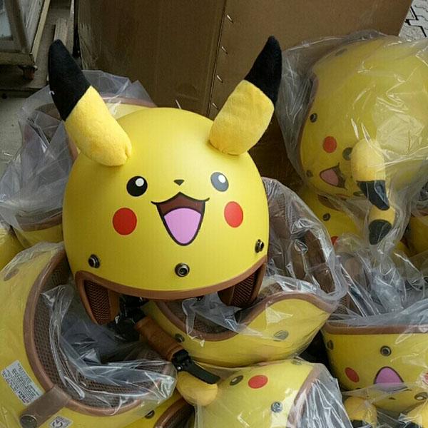 Nón bảo hiểm Pikachu có tai đáng yêu