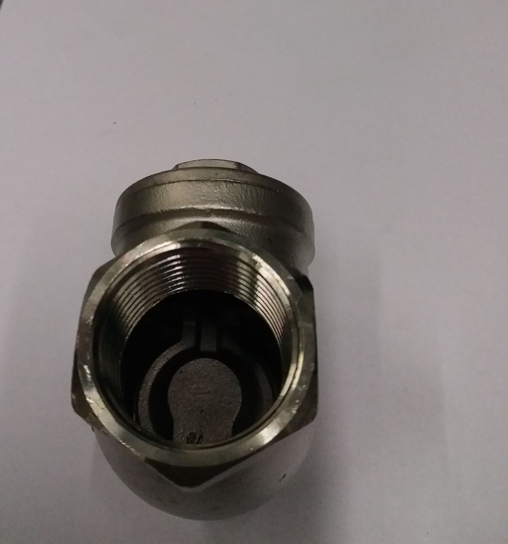 Van 1 chiều lá lật INOX 304 ren 34mm TAIWAN (Hàng loại 1)