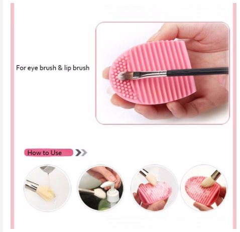 Dụng cụ vệ sinh cọ trang điểm silicone