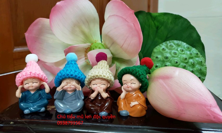 [HCM]Bộ tượng chú tiểu tứ không (gồm 4 chú tiểu)