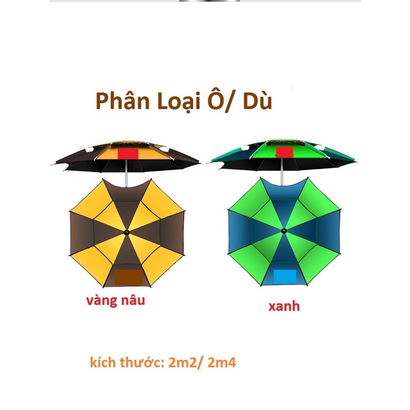 Ô DÙ CHE NẮNG MƯA DÙNG CHO CÂU CÁ, DÃ NGOẠI