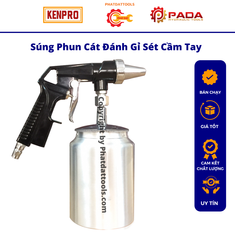 Handheld spray rust shot blasting machine with 1000ml-container sand sprayer
