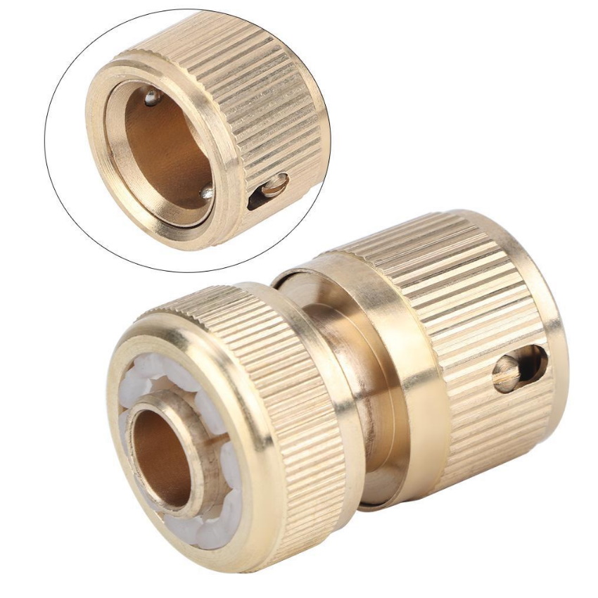 1/2 "Kết Nối Nhanh Ống Nối Bộ Chuyển Đổi Ống Nước Cho Vườn Nhà,Cút Đồng Nguyên Khối Nồi Vòi Xịt Với Dây Bơm 206710 (cút đồng)