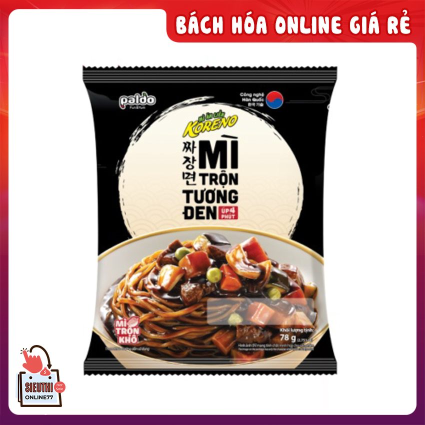 Mì trộn tương đen Koreno Hàn Quốc lẻ 1 gói