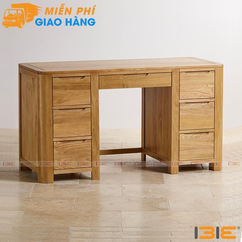 Bàn Romsey 6 ngăn kéo gỗ sồi