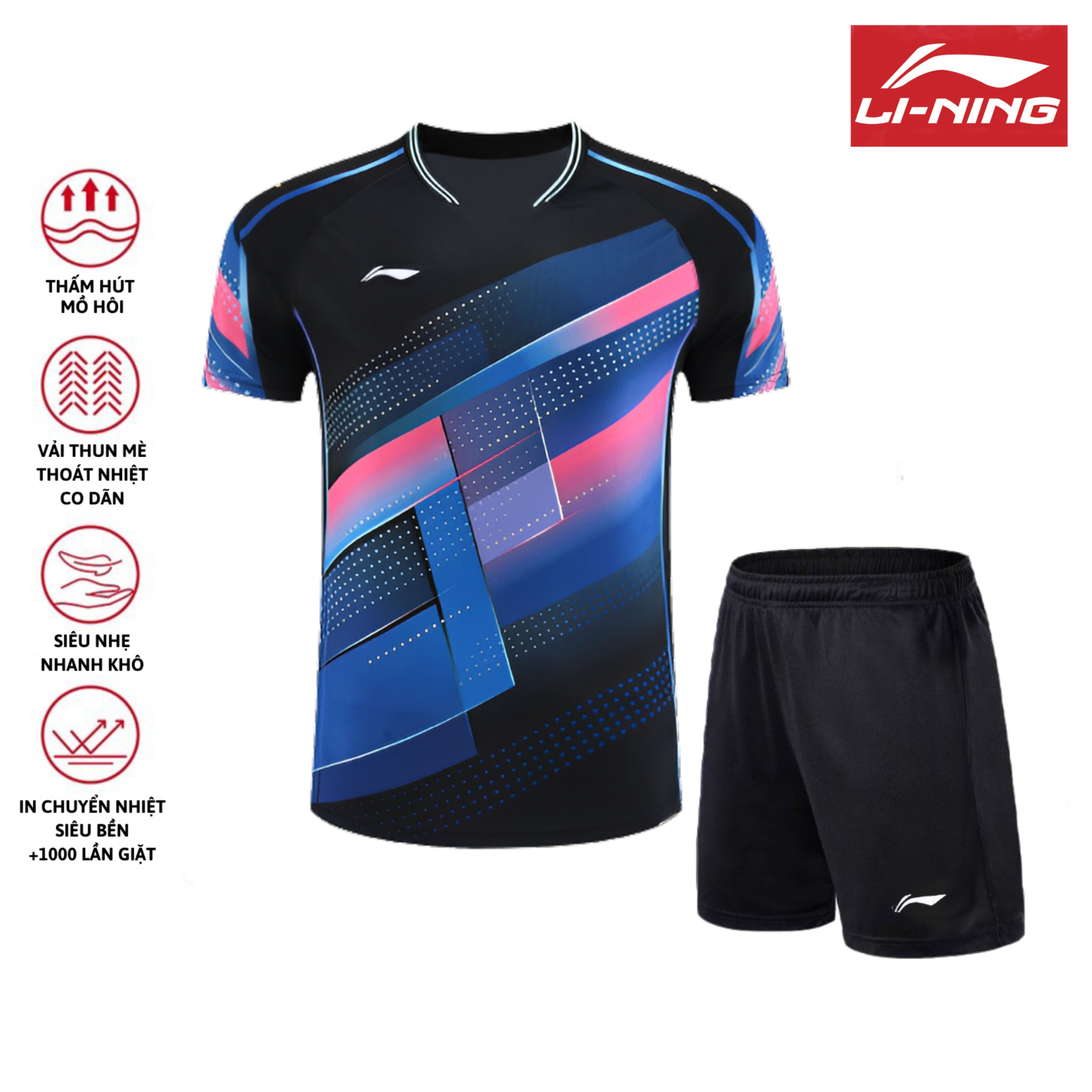 Quần áo cầu lông lining chuyên nghiệp sử dụng trong thi đấu cầu lông a412