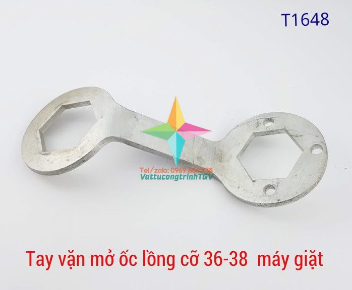 Tay vặn mỏ ốc 36,38 lồng máy giặt