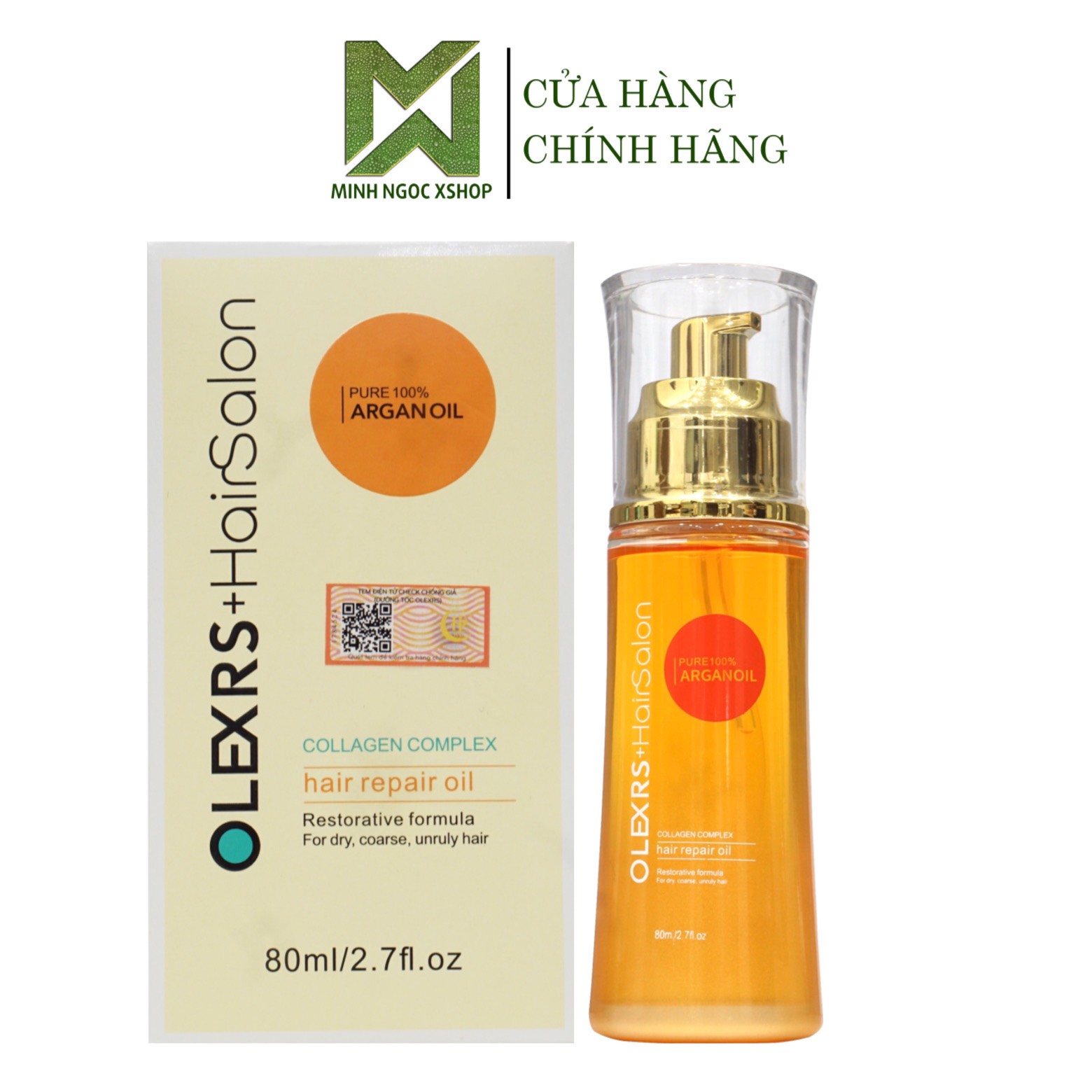 Tinh dầu dưỡng tóc phục hồi ngừa trẻ ngọn Olexrs Hair Salon 80ML